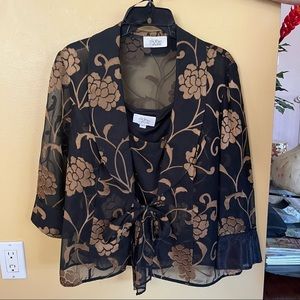 In a pager Fashions Two piece blouse and jacket